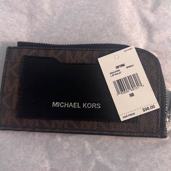 Michael Kors Men's Gifting Long Zip Wallet Mini MK logo PVC new with tag - Picture 4 of 4